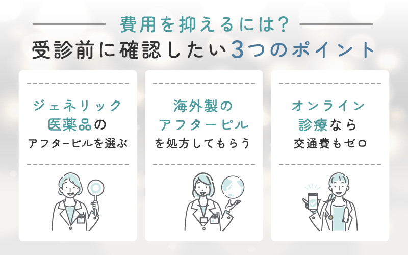 アフターピルの値段を抑えるには？