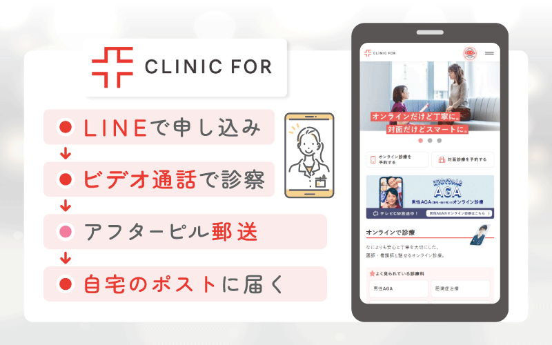 CLINIC FORは知名度が高く不安になりにくい
